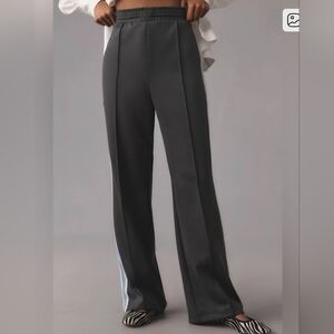 Maeve Green Pull On Track Trouser Pants with Side Stripe, Size S.